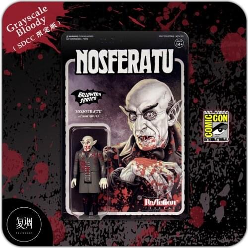 Super7 Nosferatu SDCC Halloween series 3.75 inch Renaction Figures Hang card Collectible Model Toy Action Figure Doll Gift