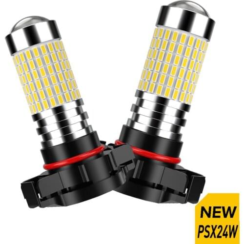 LED Fog Light PSX24W H11 H9 H8 LED Bulb for Toyota RAV4 Corolla Land Cruiser Prado 100 120 Highlander Avensis Auris C-HR Yaris