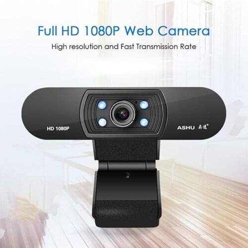 Ashu H800 USB Webcam 1080P HD USB Camera for Computer PC Web Camera With Microphone Webcamera Full HD Video Web Cam