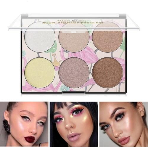 High Gloss Powder, Solid V Face, Six Color, High Gloss, White Blemish, Cheek, and Strong Silhouette Makeup Cosmetic