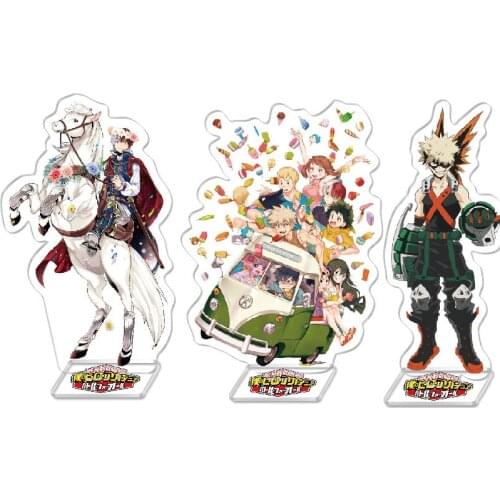 15.5cm Anime My Hero Academia Keychain Todoroki Shouto Cosplay Double Sided Transparent Acrylic Key Chain Jewelry Fans Gift