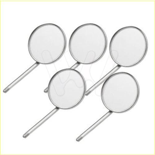 5pcs Dental Mirror Plain Oral Care 22mm Surgical Instruments Replace Tools Dentist