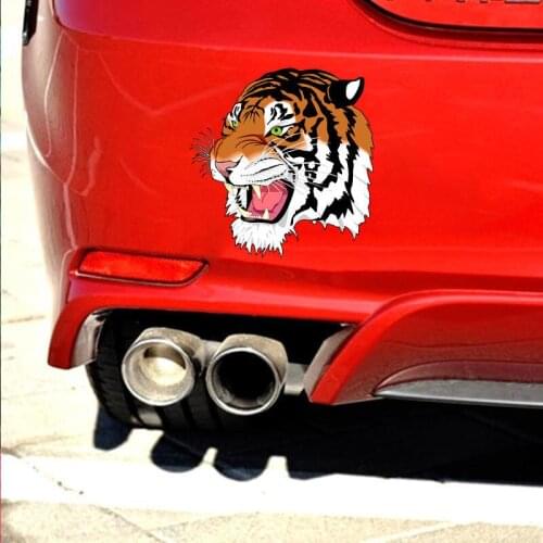 Tiger head car sticker tiger body decoration personality creative scratch cover waterproof decoration sticker for Toyota car