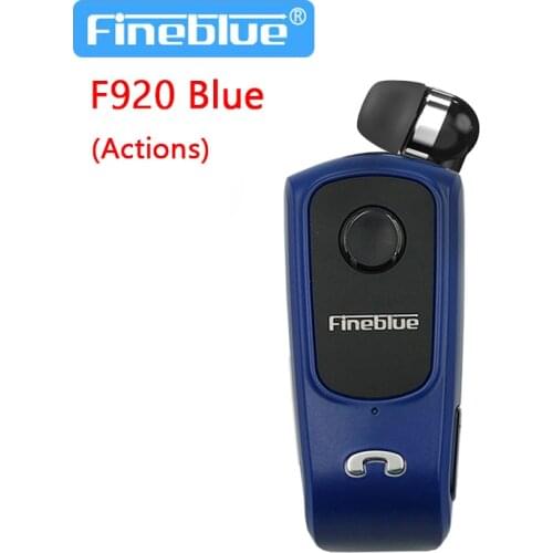 FineBlue F920 Mini Bluetooth Headset Remind Vibration Wear Clip Sports Running Earphone for Phone