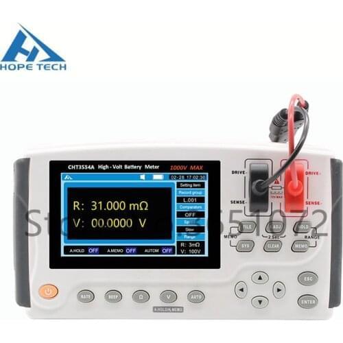 CHT3554A Battery Test Equipment Handheld Battery Tester Battery Internal Resistance Meter