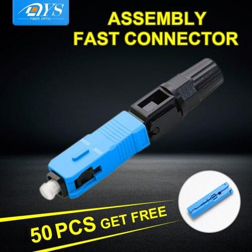FTTH Embedded Fiber Optic Fast Connector SC APC Single Mode Fiber Optic Adapter SC UPC Cold Connection Quick Field Assembly
