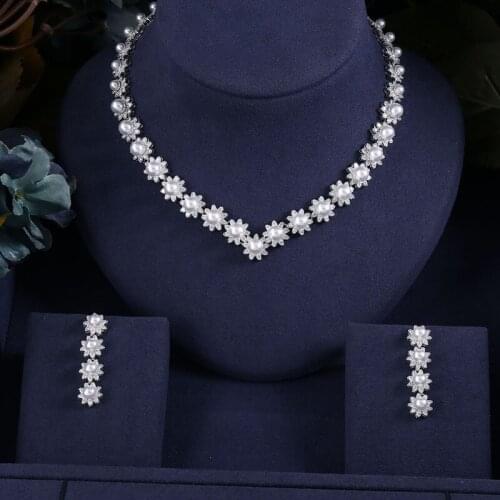 Jankelly Nigeria 2pcs Bridal Zirconia Jewelry Sets For Women Party, Luxury Dubai Nigeria CZ Crystal Wedding Jewelry Sets