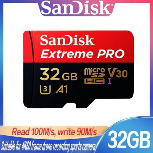 Sandisk Extreme PRO card 32GB A1 128GB 64GB 256GB 400GB 512G 1TB A2 UHS-I V30 170MB/s U3 Micro SD Card suitable for drone sports