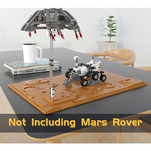 MOC Creativity Rocket Lunar Lander Mars Probe Curiosity Space Station Creative Building Blocks Explore Kids ToysDIY Brick Parts