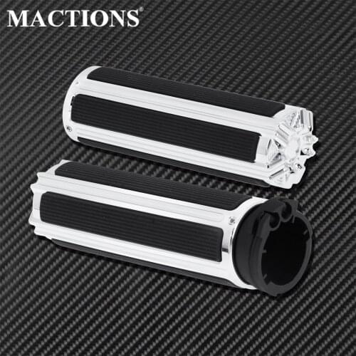 Motorcycle Universal 1"Handle Bar 25mm Hand Grips For Harley Dyna Fat Bob FXDF Breakout FXSB Touring FLHR Softail Sportster XL