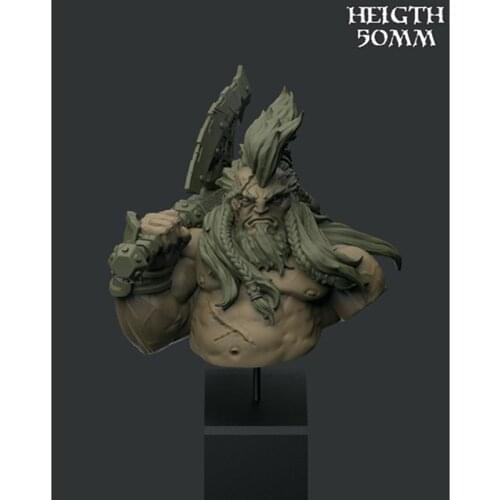 1/12 Scale Resin Bust Building Kit Warrior