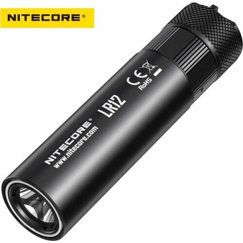 Original NITECORE LR12 Led Flashlight 2-in-1 Design CREE XP-L HD V6 1000 lumen by 18650 Battery for Camping