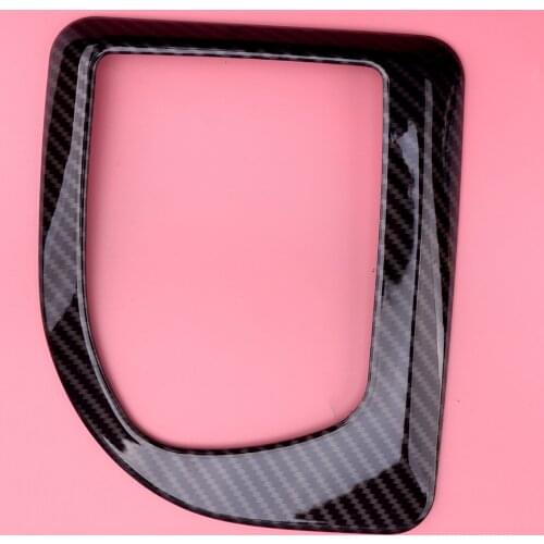 CITALL ABS Carbon Fiber Style Gear Shift Panel Frame Cover Fit for BMW 5 Series E60 E61 2004 2005 2006 2007 left hand drive