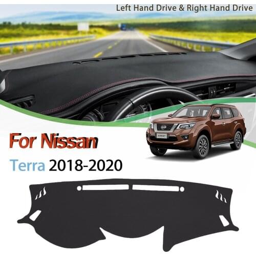 Anti-Slip Mat For Nissan Terra 2018-2020 Dashboard Cover Pad Sunshade Dashmat Protect Carpet Anti-UV Door groove mat Accessories