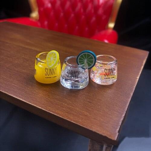 1/6 Scale Modern Dining Table Orange Juice Mojito Cup Models for 12''Figures Scene Accessories DIY