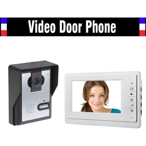 [ Special Offer ] 7" Monitor Video Door Phone Intercom System Wired Video Doorbell kit for Home Villa