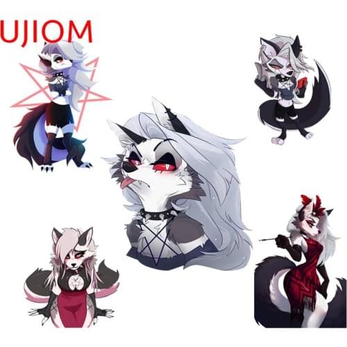 UJIOM Cartoon Wall Stickers Helluva Boss Loona Sticker Bedroom Decoration Wallpaper Waterproof Home Office Decor Art Decals