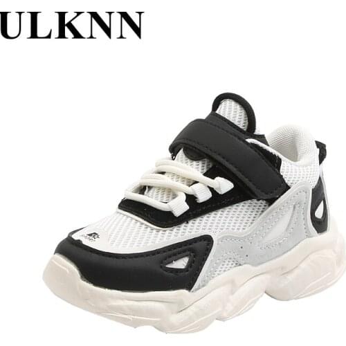 ULKNN Boys&Girls Sprots Shoes Children Spring/Autumn School Sport Casual Breathable Hook&Loop Soft Flat Anti-Slippery Shoes