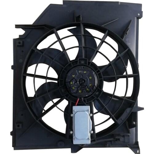 Radiator Cooling Fan AC Condenser For BMW E46 325xi 320i 325i 330Ci 325Ci 323i 9917117510617 17117561757 17117516813