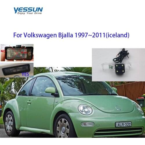 Yessun CCD Rear View Camera For Volkswagen Bjalla 1997~2011(iceland) Parking Reverse Backup 4 LED CAMERA Car license plate