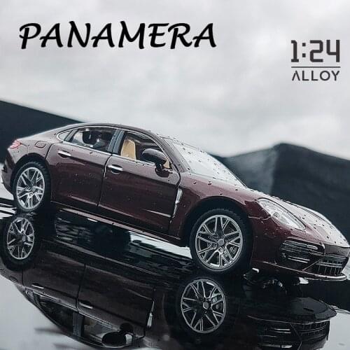 2021 New 1:24 Panamera Alloy Car Model Diecasts Toy Vehicles Toy Cars Sound and light Kid Toys For Children Gifts Boy Toy