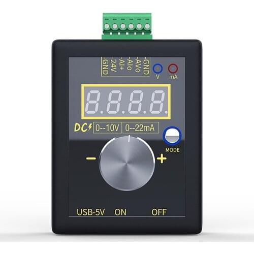1Pc Digital 0-10V 4-20ma Analog Signal Generator Voltage Simulator Adjustable Calibrator Measurement Analysis Instruments