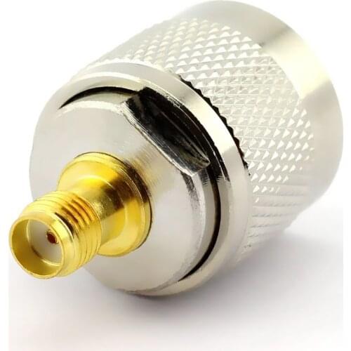 2PCS N Male Plug to SMA Female Plug RF Coaxial Adapter Connector