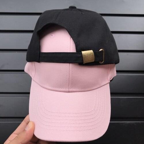 2pcs Cotton Snapback Cap Hip Hop For Woman Fitted Casual Gorras Trucker High Quality Classic Cotton Candy Dad Hat Copper Buckle
