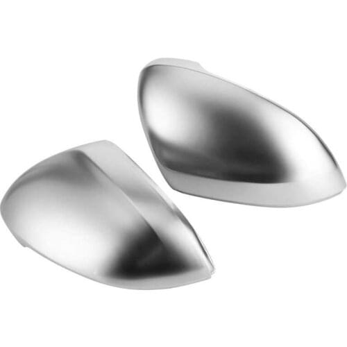 2pcs Rearview Wing Mirror Cover Left and Right Matte Chrome with Small Rocker Fit for B8 2009- Car accessories