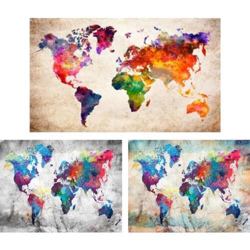 5D DIY Diamond Painting World Map Rhinestone Full Diamond Embroidery Artist Home Decoration Gift Picture Mosaic Cross Stitch Kit