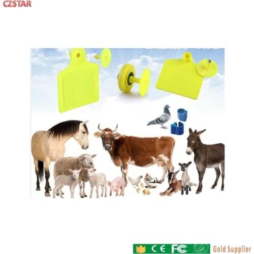 Free ship Passive long range 860~960MHz UHF RFID Animal Livestock Identification cow cattle sheep ear tags for uhf tag reader