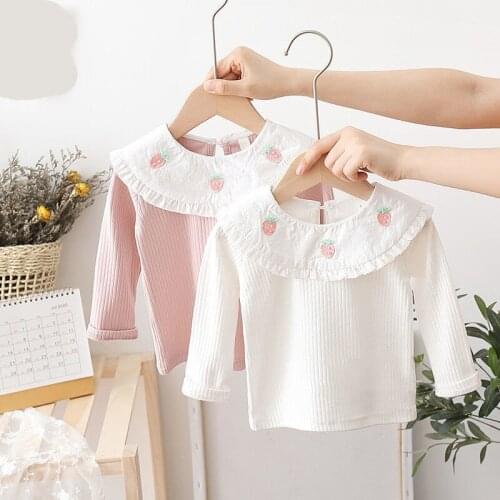 Infant Baby Girls Blouse Fruit Spring Autumn Kids Shirt Children Clothing Girl Tops Toddler Long Sleeve Blouses