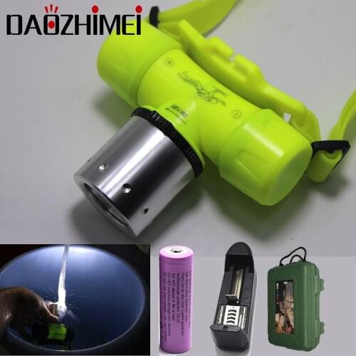 CREE XML T6 LED underwater Waterproof 60m Diving Headlamp Headlight Dive flashlight head light lamp torch
