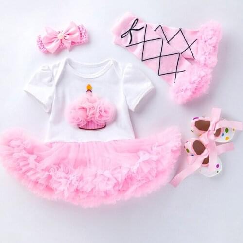 Baby Infant 2020 Girls Clothes Fashion Princess Kids Girls 0-24 Months Girl Clothing Baptism Cute Outfits Birthday Clothes Suit