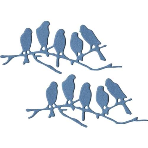 Birds Die Cut Dies For Card Making Mold Scrapbooking Embossing Folder Template Diy Craft Mould Anmial Slimline Dies