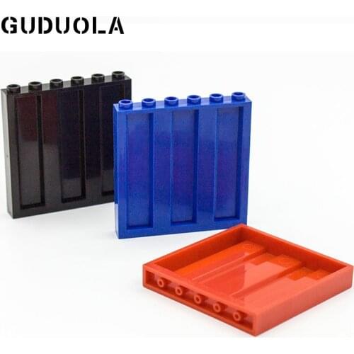 Guduola Special Brick Panel 1x6x5 with Corrugation (23405 / 35286) Building Block Toy MOC Parts 8pcs/LOT
