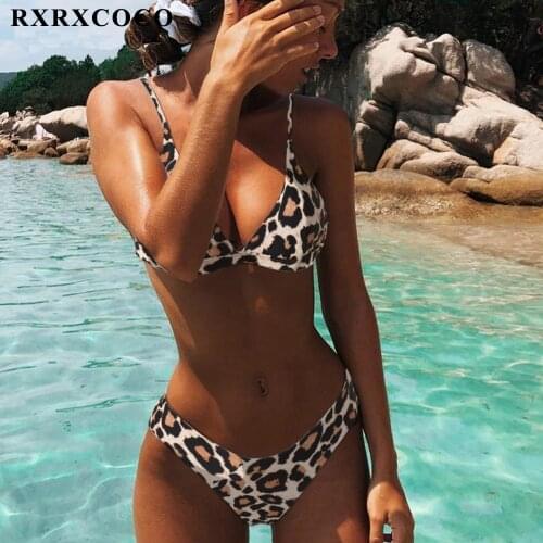 RXRXCOCO Swimwear Women Swimsuit Sexy Push Up Micro Bikinis Set Swimming Bathing Suit Beachwear Summer Brazilian Bikini 2021