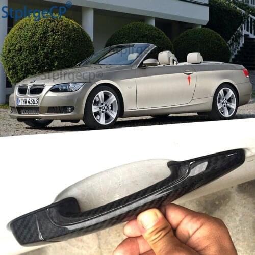 For BMW 3 Series E90 E91 E92 E93 F30 F31 F35 2005-2015 Accessories 100% Real Carbon Fiber Auto Outer Door Handle Cover