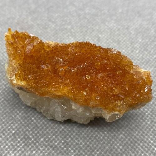 The natural yellow calcite healing crystal comes from China