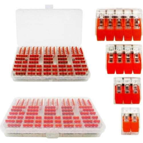 New Product 412-415 60PCS/BOX Electrical Wiring Terminals Household Wire Connectors Fast Terminals For Connection Of Wires
