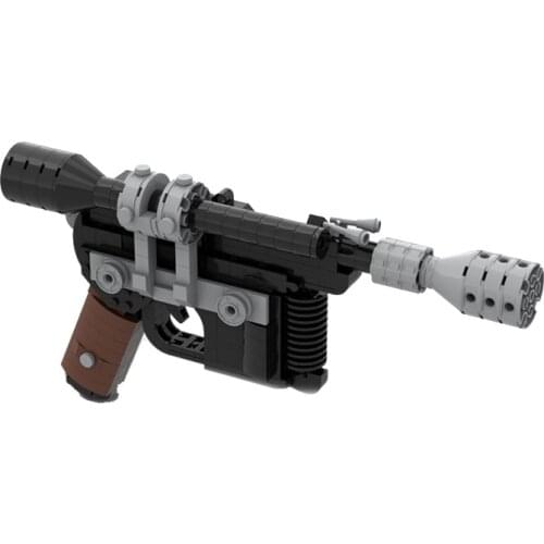 Package MOC building blocks creative Han Solo DL-44 shock wave pistol model small particle 395 PCS childrens puzzle toy
