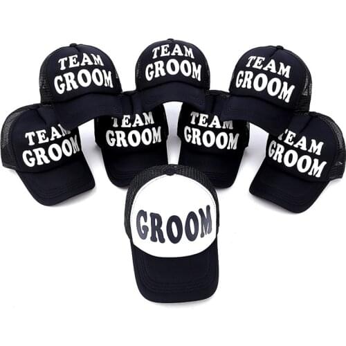 Bride to be groom groomsman Bridesmaid gift hat Bachelorette hen night Party Wedding engagement Bridal Shower decoration favor