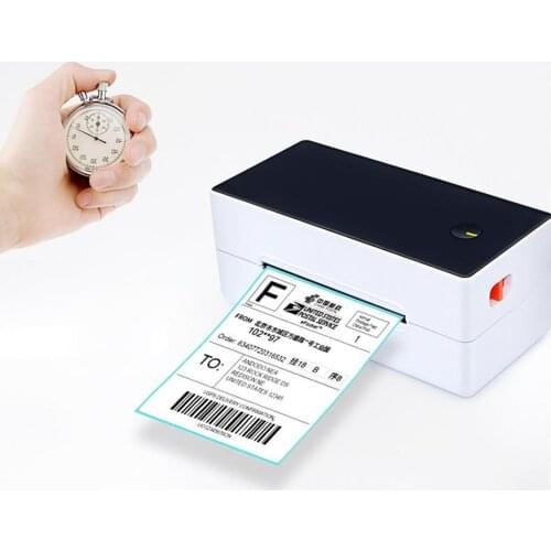 Label Printer, Direct Thermal Label Printer, Great for Labeling, Filing, Mailing, Barcodes and More-EU Plug