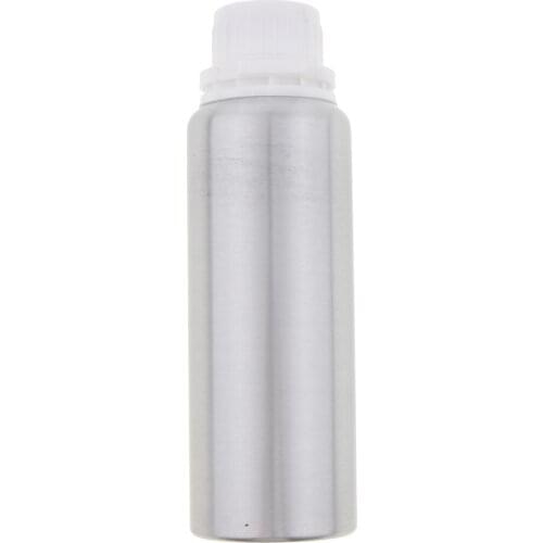 Empty Aluminium Cream Bottle Liquid Container with Inner Plug for Leakproof