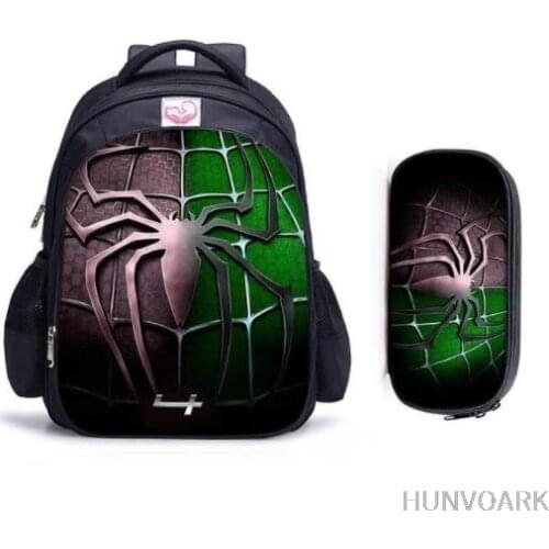 16 Inch Superhero SpiderMan Children School Bags Orthopedic Backpack Kids School Boys Girls Mochila Infantil Catoon Bag