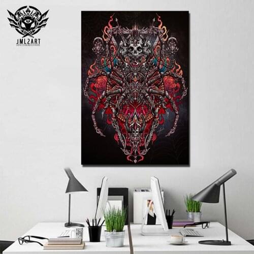 Spider By jml2arts HD print 1 piece Color ArtSailing decoration wall pictures for bedroom Poster with frame CU-3446D