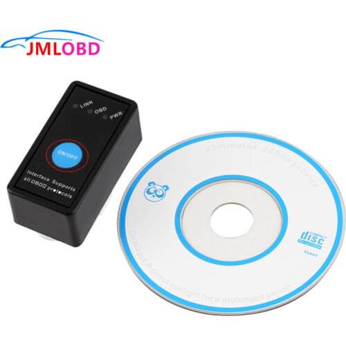 Super OBD2 ELM327 with Switch Code Reader OBD 2 Scanner V2.1 Works Android/PC Mini ELM 327 Bluetooth Diagnostic Tool