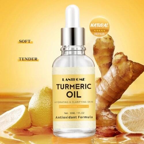 LANTHOME Turmeric Butter Serum Liquid Essence Brightening Skin Moisturizing Anti-Aging Fades Fine Lines Face Skin Care
