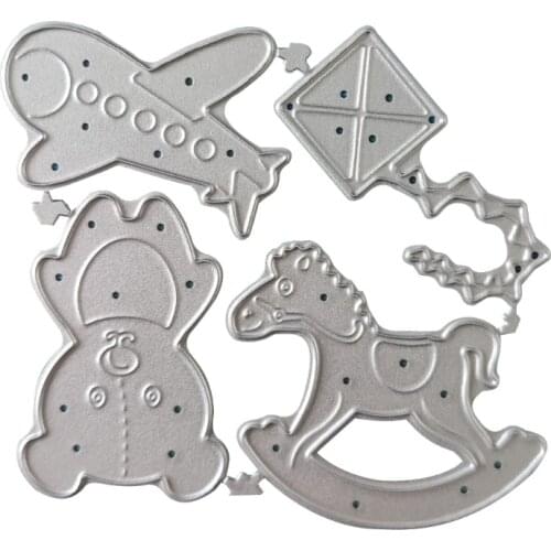 Trojan Bear Metal Cutting Dies Stencil Scrapbooking DIY Album Stamp Paper Card Embossing Decoration Craft