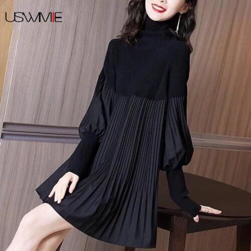Модные трикотажные платья USWMIE China At AliExpress
